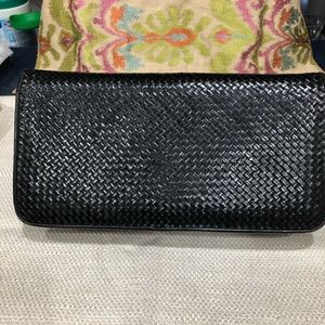 Vintage EBERLE LEATHER WOVEN PURSE